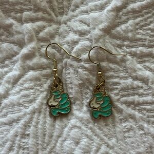 Unicorn dangly earrings